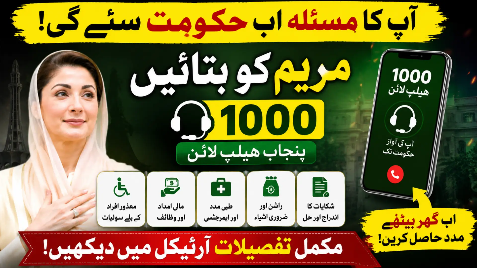 Maryam Ko Batayn Punjab Helpline 2026: Eligibility, Benefits, Complaint Registration & Welfare Support Guide