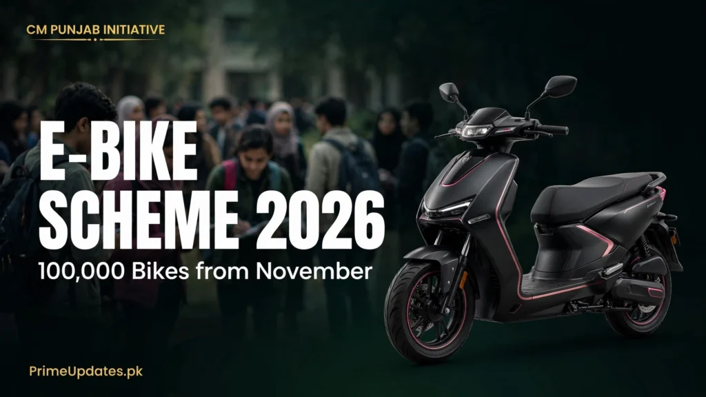 Punjab E-Bike Scheme 2026 distribution — 100,000 bikes from November